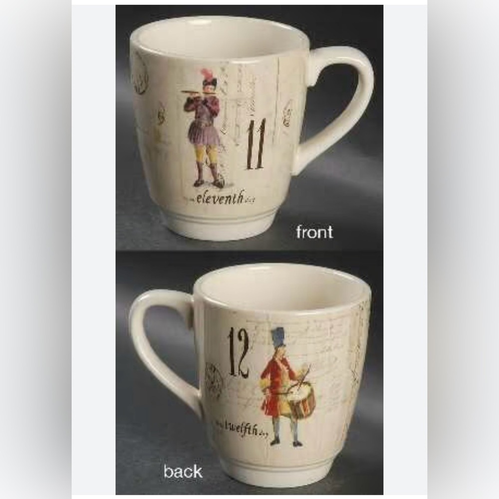 Williams-Sonoma Twelve Days of Christmas #11,12 Mug
